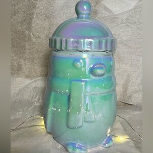 Iridescent Penguin Cookie Jar